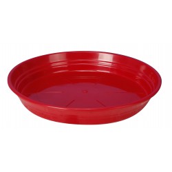 Soucoupe plastique rouge ø35