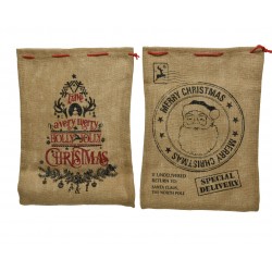 Sac cadeau jute message...