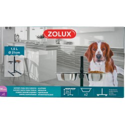Support réglable+2 bols ø21...