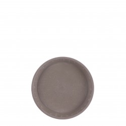 Soucoupe Stan Rond Gris...