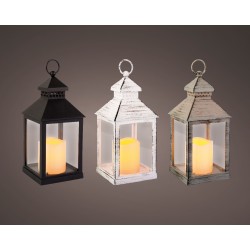 Lanterne Led Noir/Gris En...